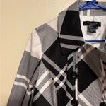 Sandro  Black and White Checkered Blazer Photo 4