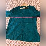 Victoria's Secret Gold Label Vintage  Emerald Green Sleep Shirt Pajama Top Size S Photo 7