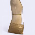 Jones New York Vintage Gold Leather Purse Shoulder Bag Crossbody Photo 2