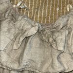 DISSH Silver Gray Ruffled Mini Skirt Size 2 Photo 1