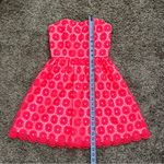 Lilly Pulitzer  Strapless Peyton Pinwheel Organza Dress Hot Pink Photo 5