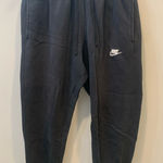 Nike  black Cotton Sweatpants Joggers Athleisure Size S Womens Embroidered Photo 0