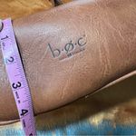 Born boc brown leather shoulder bag contrast stitching brass details Tan Photo 8