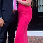 Pink Asymmetrical Open Back Gown Size L Photo 6