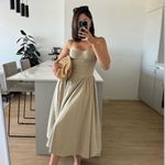 House Of CB HOUSE OF‎ CB S D- DD  'Samaria' Taupe Corset Sun Dress NWOT S Plus Cup Photo 1