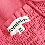 Reformation  Sable Smocked Dress Snapdragon Pink Sz XS Photo 7