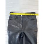 Wilfred Aritzia Melina Black High Rise Straight Leg Vegan Leather Pants Size 0 Photo 5