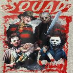 Gildan  size large pullover sweatshirt squad Halloween horror movies Freddy Jason Photo 3