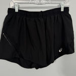 ASICS MotionDry Athletic Shorts Pull On Small Hidden Pocket Women's Size XL Black Photo 0