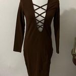 Zeagoo  Cross straps mini dress. Size S Photo 0