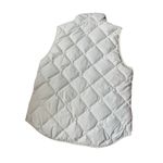 J.Crew Women's M Ivory Down Quilted Puffer Vest Lightweight Zip Front Outerwear Photo 1