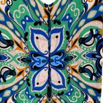 Maeve Anthropologie  Folksong Novelty Floral Bird‎ Print Shift Dress Size Large Photo 9