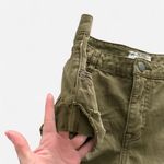 Free People boho khaki frayed distressed mini micro shorts size 29 Photo 4