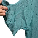 Kori America Medium Blue Swiss Dot Womens Babydoll Short Dress Photo 6