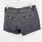 White House | Black Market Blanc Gray Cotton Low Rise Zip Fly Jean Shorts Size 4 Photo 1