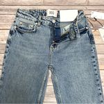 BDG  Urban Outfitters Medium Wash Kylie Kick Flare Cut Off Cropped Jeans 24 New Photo 2