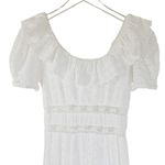 Love Shack Fancy $595  Stassie Eyelet Lace Maxi White Bridal Dress Size 2 Photo 10