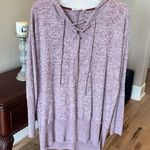 Chance or Fate Oversized Comfy Pullover Lilac Fog Sweater Hooded Photo 6
