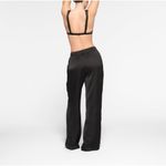 SKIMS  Sporty Satin Straight Leg Pull On Lounge Pant Black Size‎ M Photo 1