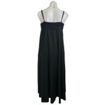 ZARA Women's Black Sleeveless Smocked Empire Cami A Line Tank Midi Dress Size M Photo 2