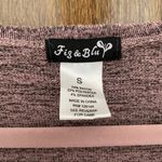 Fig & Blu purple preppy knit top with cris Photo 1