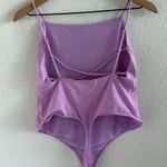 Free People Intimately Pink Square Neck Strappy Back Thong Bodysuit Small Photo 1