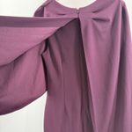 Betsy and Adam  Dress Size 14 NWT Plus Curvy Cape Overlay Sheath Dress Purple Photo 13
