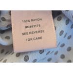 Philosophy Republic Clothing S Blue Polka Dot Long Sleeve Blouse Photo 2