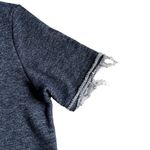 Urban Outfitters BDG  Chambray Blue Sweatshirt Raw Hem Dress Size Small Photo 3