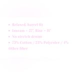 Ymi  Classic Blue Wide-Leg BARREL FIT Jeans Photo 3