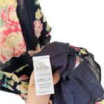 ByTiMo Floral Wrap Mini Dress Black Size M Photo 6