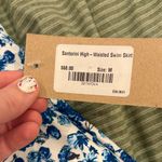 ALBION FIT Floral Blue and White Women's Swim Skirt Photo 1