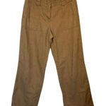 Christopher & Banks  Beige Wrinkle Free Linen Blend Wide Leg Pants Women Sz 4P Photo 0