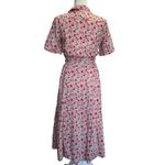 J.Crew  Liberty Danjo Floral Belted Shirt Dress (2) 100% Cotton Midi Slip Lined Photo 2