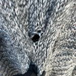 Gap gray white chunky knit fisherman weave sweater wool blend LARGE NWT Photo 3