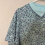 Lands' End  Blue Floral Polo Photo 3