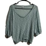 Splendid  Gray Blouse with‎ Boxy Relaxed Fit and Three-Quarter Sleeves Photo 0