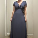 Lulus NWT Bridesmaid Maxi Dress in Slate Blue – Flutter Sleeve, Size Small Photo 10