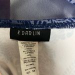 B Darlin  Blue and White A-line Patterned Dress Women’s Size 3/4 Photo 3