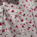 Tommy Hilfiger  White Pink Hearts Button Up Shirt 100% Cotton‎ Sz XL Photo 5