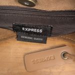 EXPRESS Brown Suede Leather Shoulder Bag Purse Photo 1