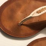 Frye leather white flat sandals ankle strap thong sandal size 8.5 M Photo 6