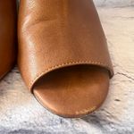 Johnston & Murphy  Women’s Brown Leather Ankle Peep‎ Toe Heels Size 8 Photo 10