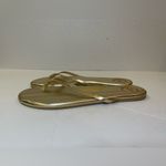 Solei Sea Women’s Indie Metallic Gold Flip Flop Sandals Size 10 Photo 3