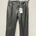 MAC‎ Jeans Germany Gray Slim Vegan Leather Pants Moto pants size EU 38 US30 Photo 2