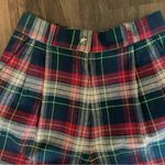 Talbots Tartan Plaid Bermuda Culotte Shorts Size 6 Photo 2