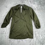 CAbi  Trench Coat Expedition Green‎ Double Breasted Jacket Lightweight Size S Photo 1