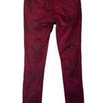 Adriano Goldschmied AG Red Black Leopard Skinny The Legging Jeans Women Sz 27 Photo 1