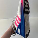 Adidas ZX 2K Flux W in Crystal White Shock Pink Blue Photo 8