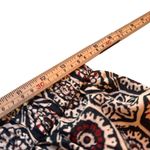 Studio Rasa Block Print Palazzo Pants Size 40 Tiered Wide Leg with Metallic Hem Gold Photo 8